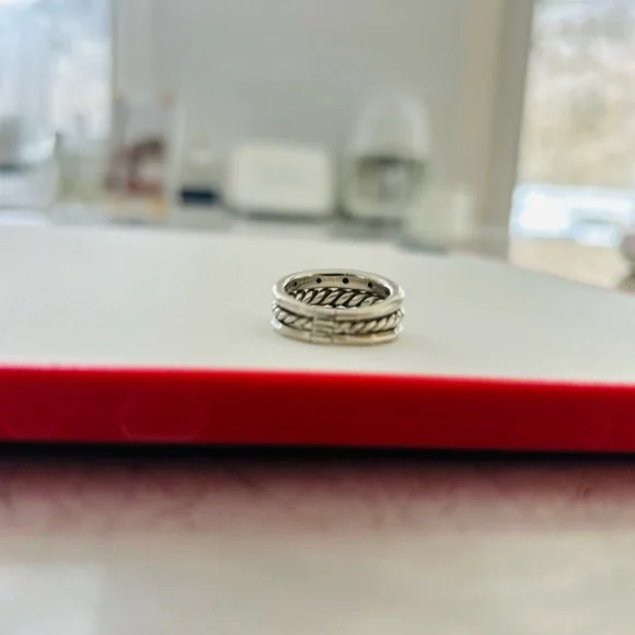 David Yurman triple stack ring, size 6 - Picture 6 of 6